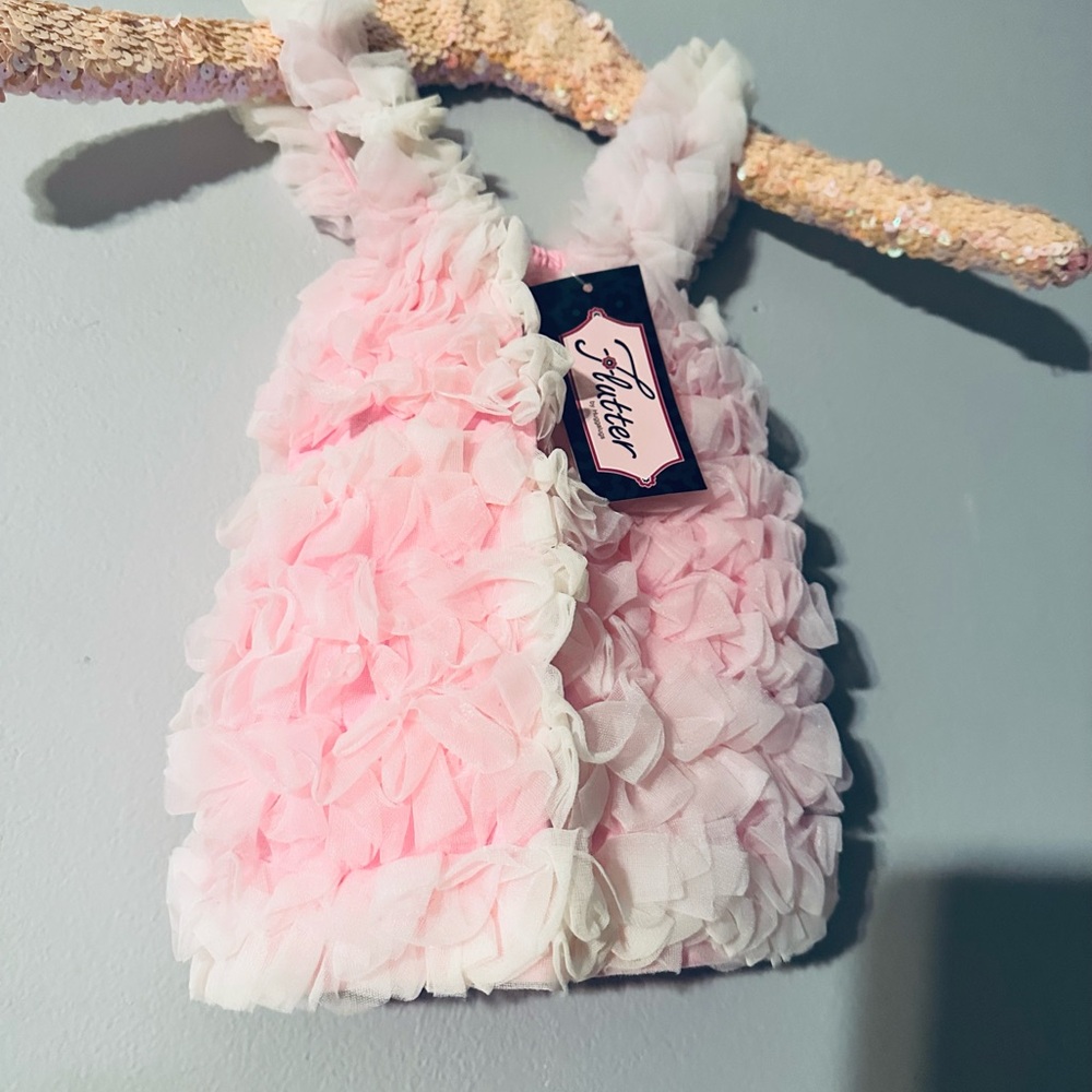 Pink Ruffled Fluffy Top - Picture 3 of 5
